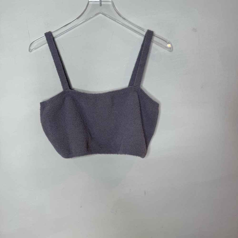 SKIMS Cozy Knit Bralette / gray chalk 3X NWT